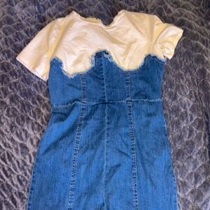 Fashion Nova Jean Jumpsuit